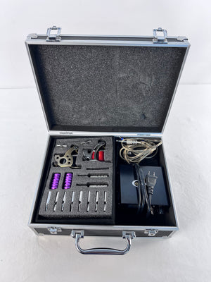 Eyepower Portable Tattoo Kit with Machine, Power Supply, Needles & Case