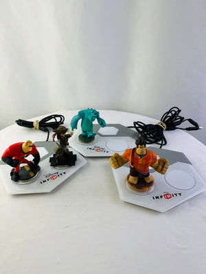 Disney Infinity Portal Base Lot of 3 Xbox One, Xbox 360 (2) & Characters