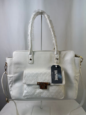 Damsel In Defense Daphne Collection Kari Clutch Crossbody White Purse NWT CCW