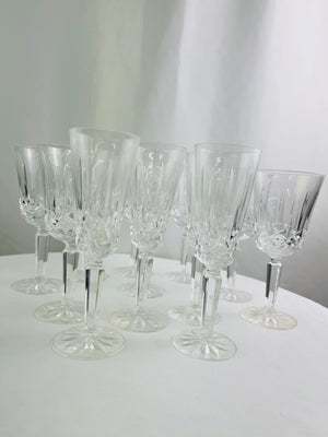 Vintage Lenox Glasses Mystic 4 Fluted Champagne & 8 Water Goblets Set of 12