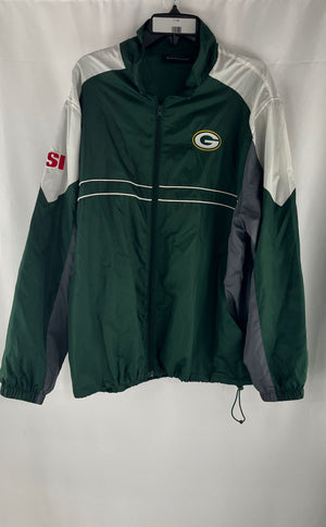 Green Bay Packers NFL Sports Illustrated Windbreaker Jacket Size XL