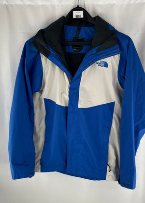 The North Face Men's Venture 2 Blue/White Zip Up Rain Jacket Size S/P NWOT