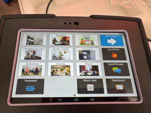 Tobii Dynavox Indi T7 AAC Speech Generating Device (Works, batt. doesn't charge)
