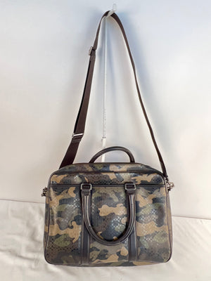 Coach Camouflage Signature Briefcase Laptop Bag Camo F70850