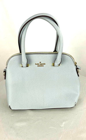 Kate Spade Women's Baby Blue Leather Satchel Convertible Crossbody Purse