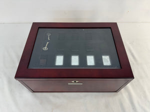 Bradford Exchange US Statehood Ingot Collection Display Case w/ 4 Bars & 2 Keys