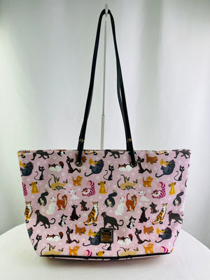 Disney Parks Exclusive Dooney & Bourke 2019 Disney Cats Addison Large Tote Bag