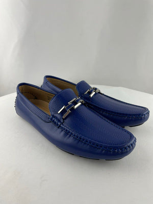 AC Casuals 6914 Blue Slip On Cushioned Loafer Shoes Women's Size 12