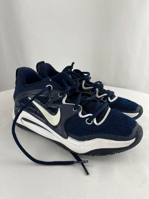 Nike KD15 TB Midnight Navy/White Basketball Sneakers Youth 5.5