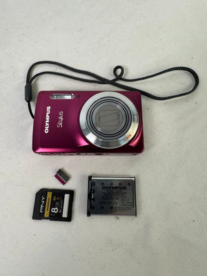 Vintage Olympus Stylus 7030 Purple Compact Digicam - Untested / Parts Repair