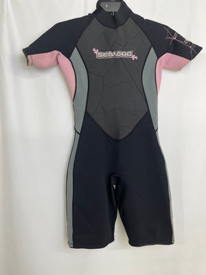 Sea-Doo Women's Black Pink Shorty Jet Ski PWC Water Suit 4 Way Flex Size 11/12