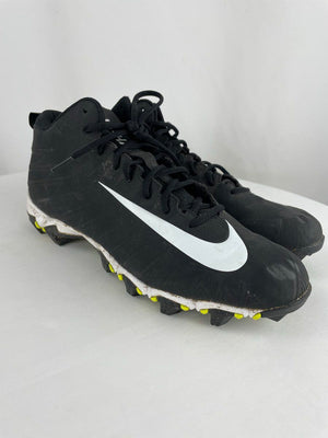 Nike Alpha Menace Shark Football Cleats 878122 011 Black Men's 12