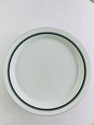 Dansk Bistro Christianshavn Green Band 10.5" Dinner Plates Set of 6