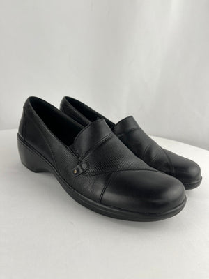 Clarks Marigold May Leather Loafer Black Women's 9.5M