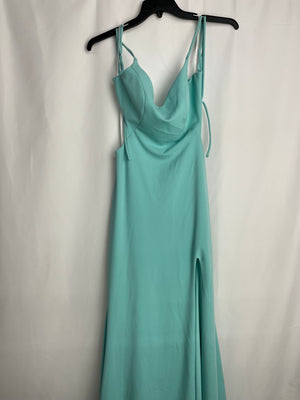 Windsor Azarine Light Blue Long Formal V-Neck Dress Size 9 NWT
