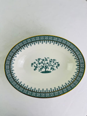 Theodore Haviland Cambridge Green 9.75" Oval Vegetable Serving Bowls Set of 2