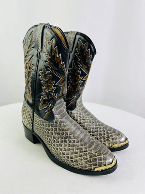 Lil Durango Kids Snake Print Western Boots Size 3D | BT818