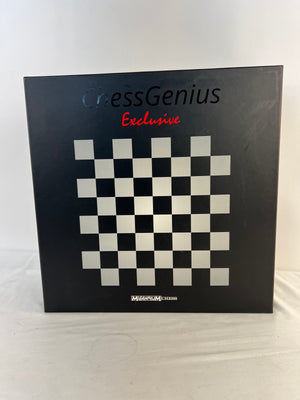 Millennium Chess Genius Exclusive M820 Electronic Wood Chess Computer Set w/ Box