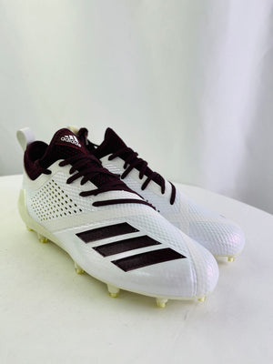 adidas adizero 5-Star 7.0 White Maroon Football Cleats Men Size 7.5 NIB | DA9550