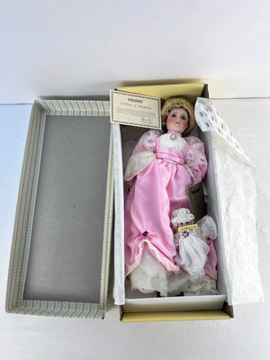 RARE Seymour Mann Connoisseur Collection Porcelain Doll & Baby Elizabeth & Liza