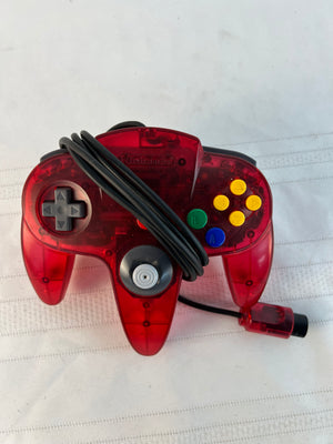 J4 Funtastic Watermelon Red Nintendo 64 N64 Controller w/ Memory Card - UNTESTED