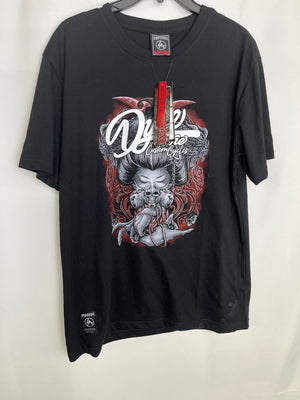Dyse One Custom Cycles Graphic Tee Men's Large Black Short Sleeve NWT