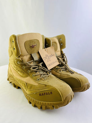 Rafale Tan Tactical Combat Boot Men's 12 Side Zip Military Hiking NWT