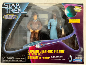 VTG 1998 Star Trek Playmates Lot Holodeck Picard & Alien Kirk Balok - New