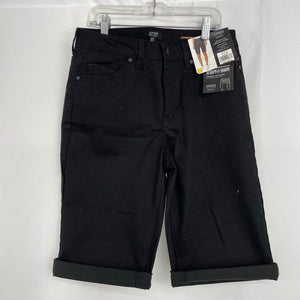 Jones New York Black Cotton Blend Shorts - Size Women's Small (4-6)