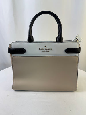 Kate Spade Staci Medium Color Block Leather Satchel Purse Satchel/Top Handle Bag