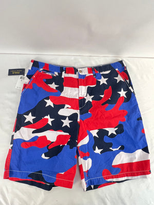 Polo Ralph Lauren Flag Camo Shorts Mens Size 40 Flag Print Relaxed Fit NWT $85