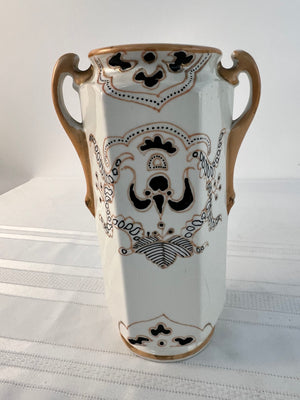 Vintage Antique Royal Nippon of Nishiki Japan hand-painted porcelain vase 8"