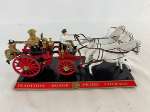 Bradford Exchange Legacy of Courage Fire Wagon Masterpiece Sculpture #A0383
