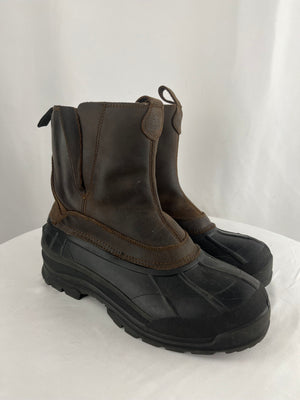 Kamik Dawson Gaucho Brown Leather Thinsulate Waterproof Boots Men's 13