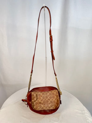 COACH Leather Shoulder Bag BRW 31208