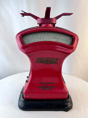 Vintage W&T Avery Red Royal Mail Post Office Scales