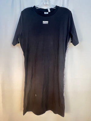 Adidas Originals Vocal Tee Dress Black Tape Logo EC0752 Women's Size XL / US 22