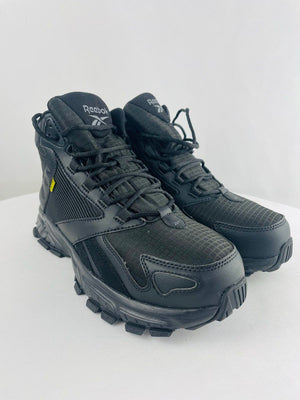 Reebok Hyperium Retro Trail Hiker Black Work Boots Men 9W