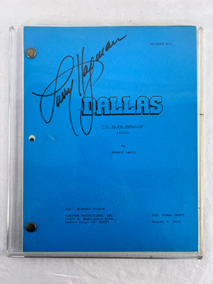 DALLAS Final Draft Script -S Is for Seduction- Larry Hagman Signed JR Ewing 1990