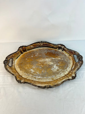 Gorham Chantilly Vintage Silverplated Waiter Tray YC1397 from 1972