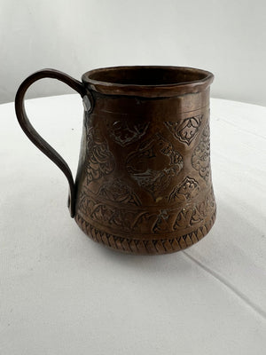 Antique Middle Eastern Copper Cup/Mug