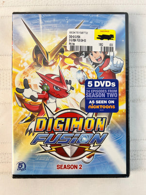 RARE NEW SEALED! Digimon Fusion Season 2 DVD 5-Disc Set Toei Anime