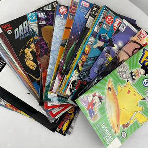 Set of 34 Mixed Various Comic Books Action Superhero Marvel Pokémon DC