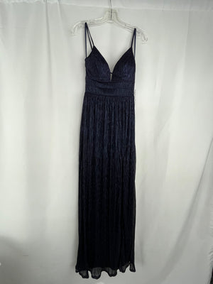 City Vibe Women's Size 3 Dark Blue Iridescent Prom Dress Ball Gown NWT