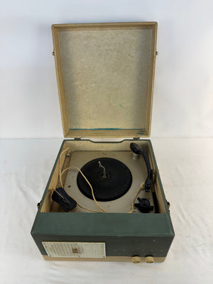 VTG Philco E-1356 Portable Suitcase Tube Record Player Phono For Repair Project