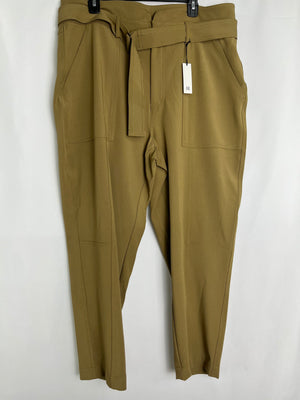 Banana Republic Khaki Barrel Pants Women's Size 18 NWT