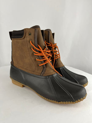 Crown Vintage Baden Duck Boots Brown Rubber/Textile Men's 10M