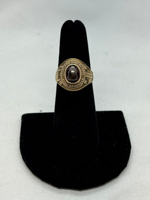 10K Yellow Gold Ruby Class Ring 5.8g 1959 Lakeland Highschool Vintage Size 5.5