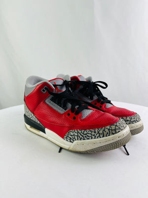 Nike Air Jordan Retro SE Grade School Unite Red Cement Sneaker 6.5Y | CQ0488-600