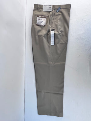 Haggar Premium No Iron Pants Classic Fit Black & Khaki 42x32 Set of 2